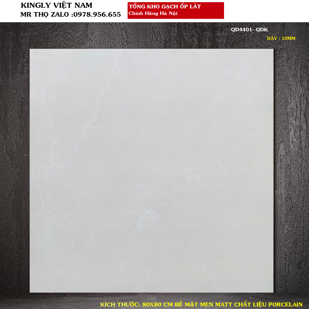 Gạch lát nền màu kem 80x80 QD4401